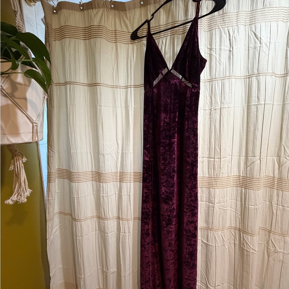 Free People Maxi Dress Pomegranate Wine Size M